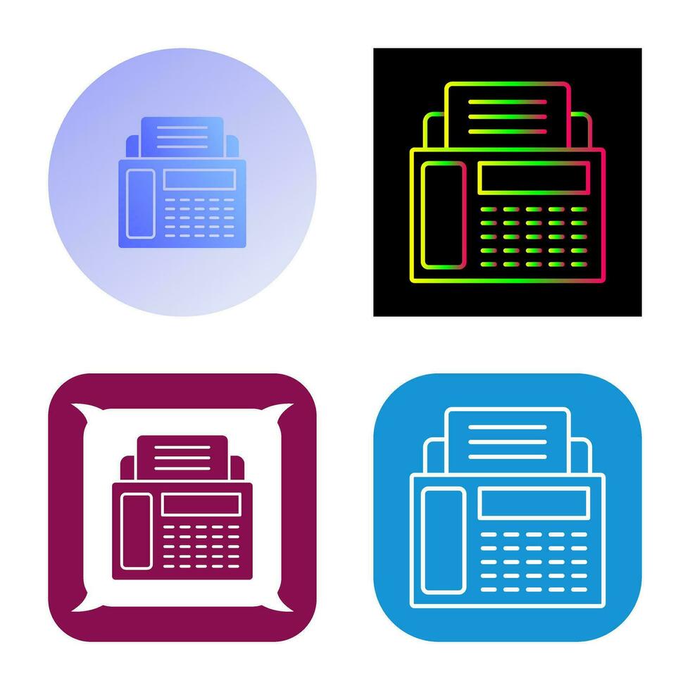 Fax Machine Vector Icon