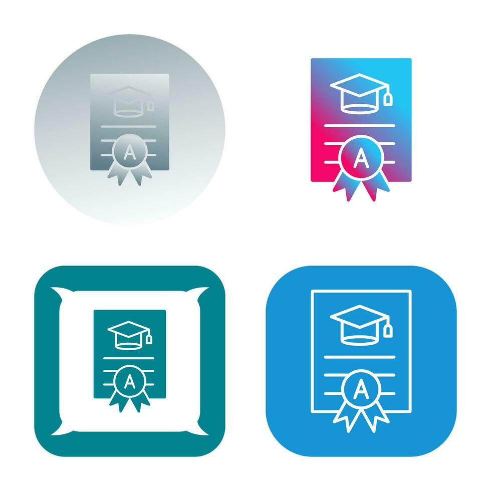 Report Card Vector Icon