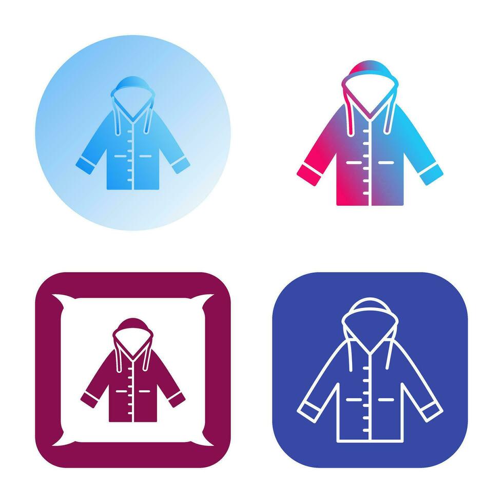 Raincoat Vector Icon