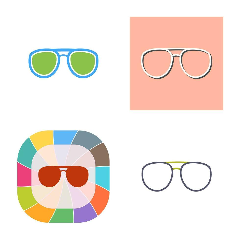 icono de vector de gafas únicas