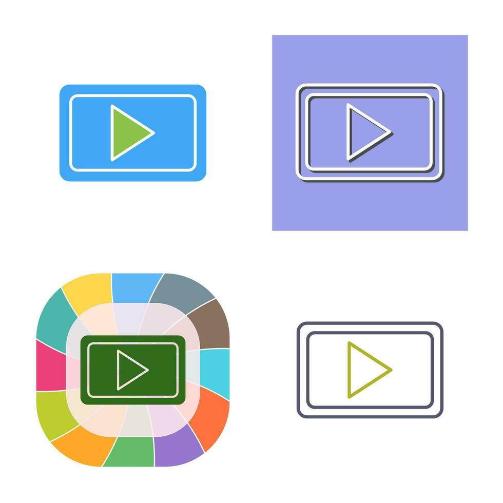 Unique Video Communication Vector Icon