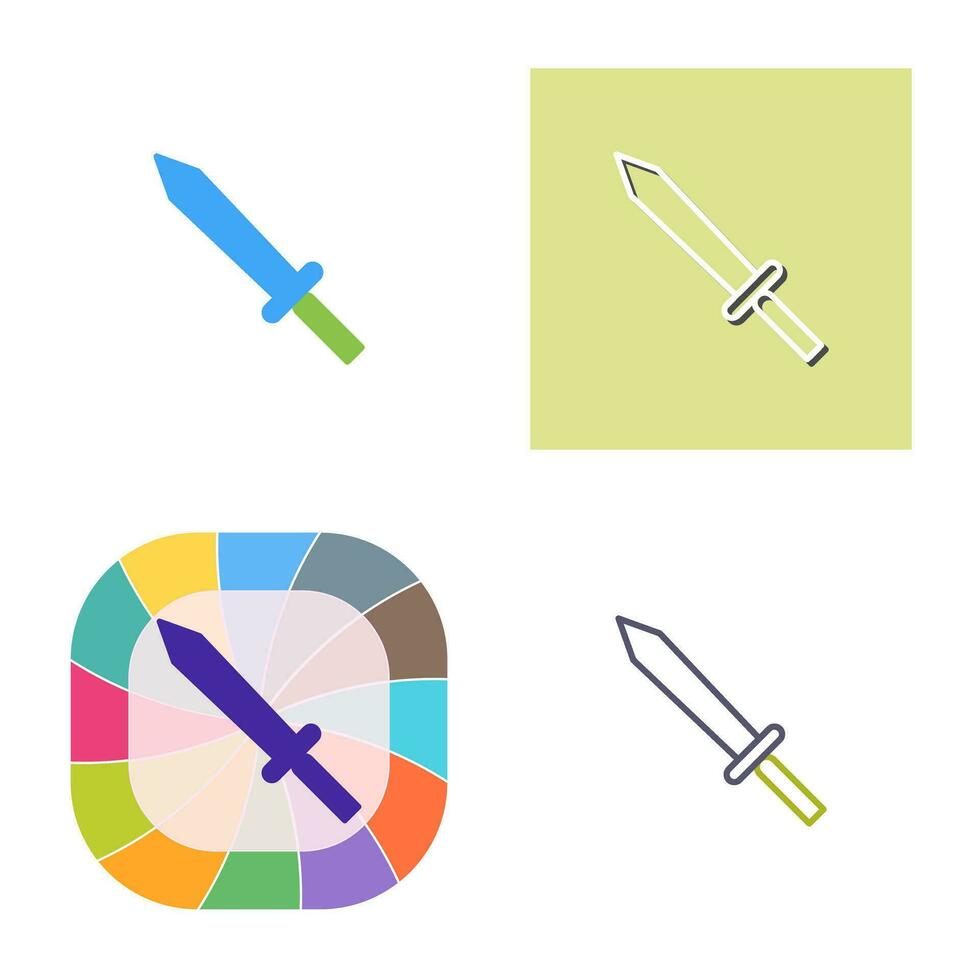 Unique Sword Vector Icon