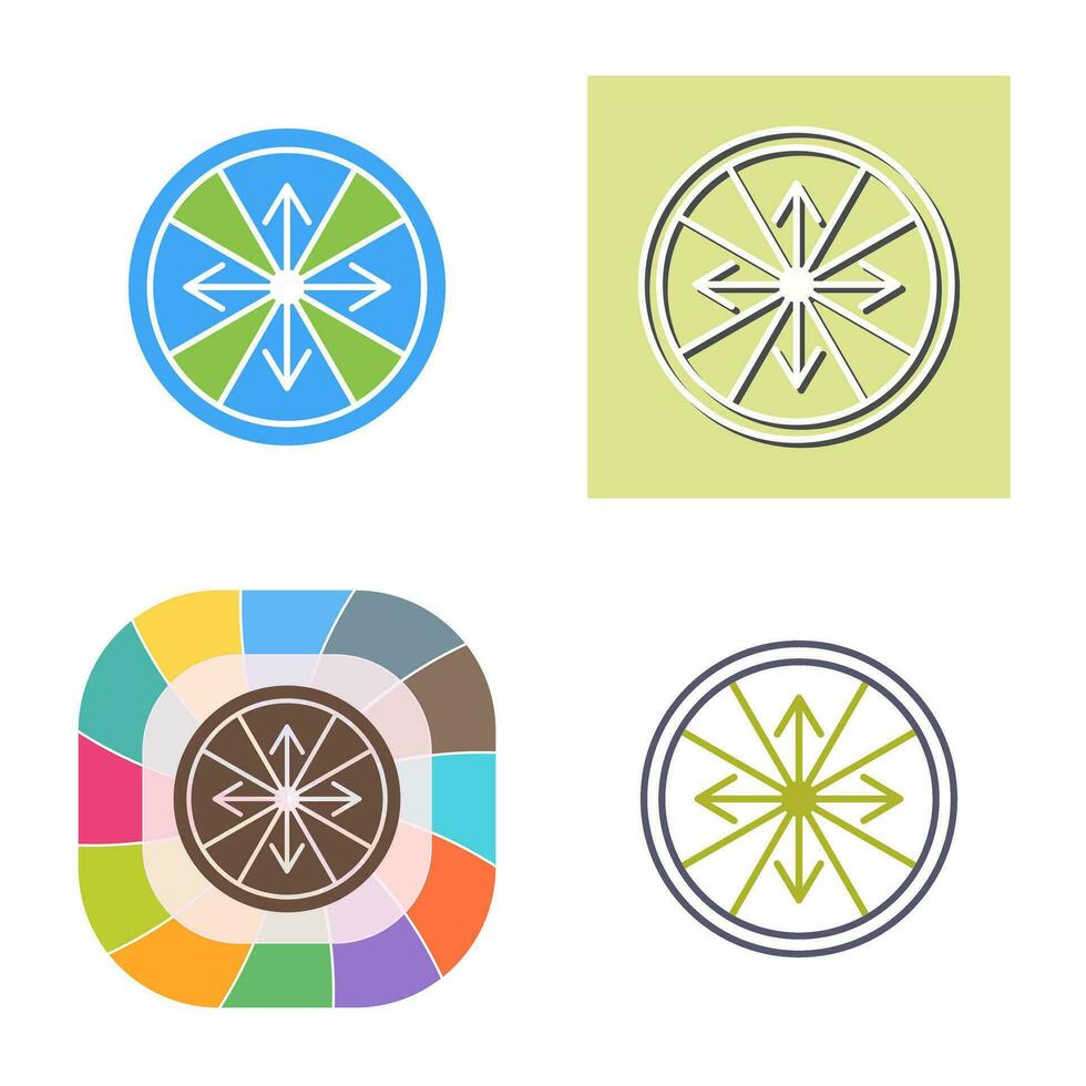Roulette with Arrow Vector Icon