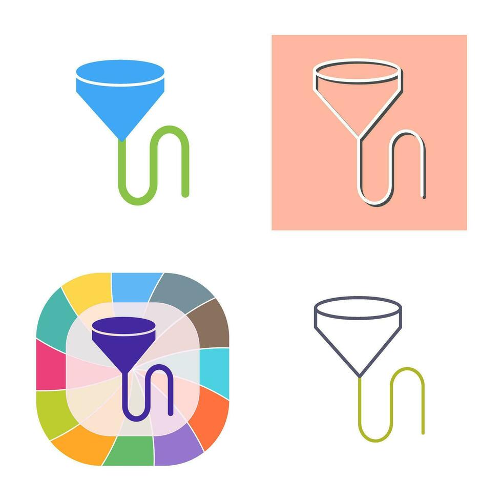 Unique Beer Bong Vector Icon