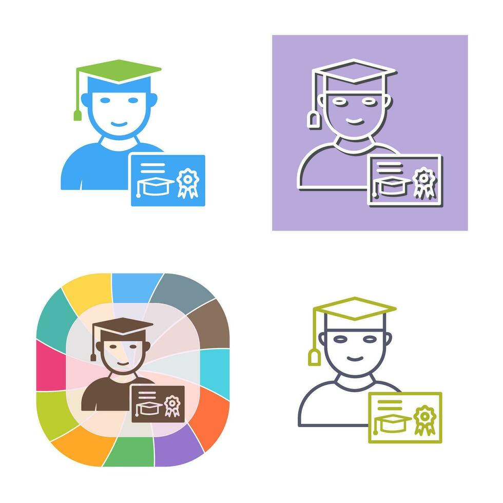 Unique Receiving Degree Vector Icon