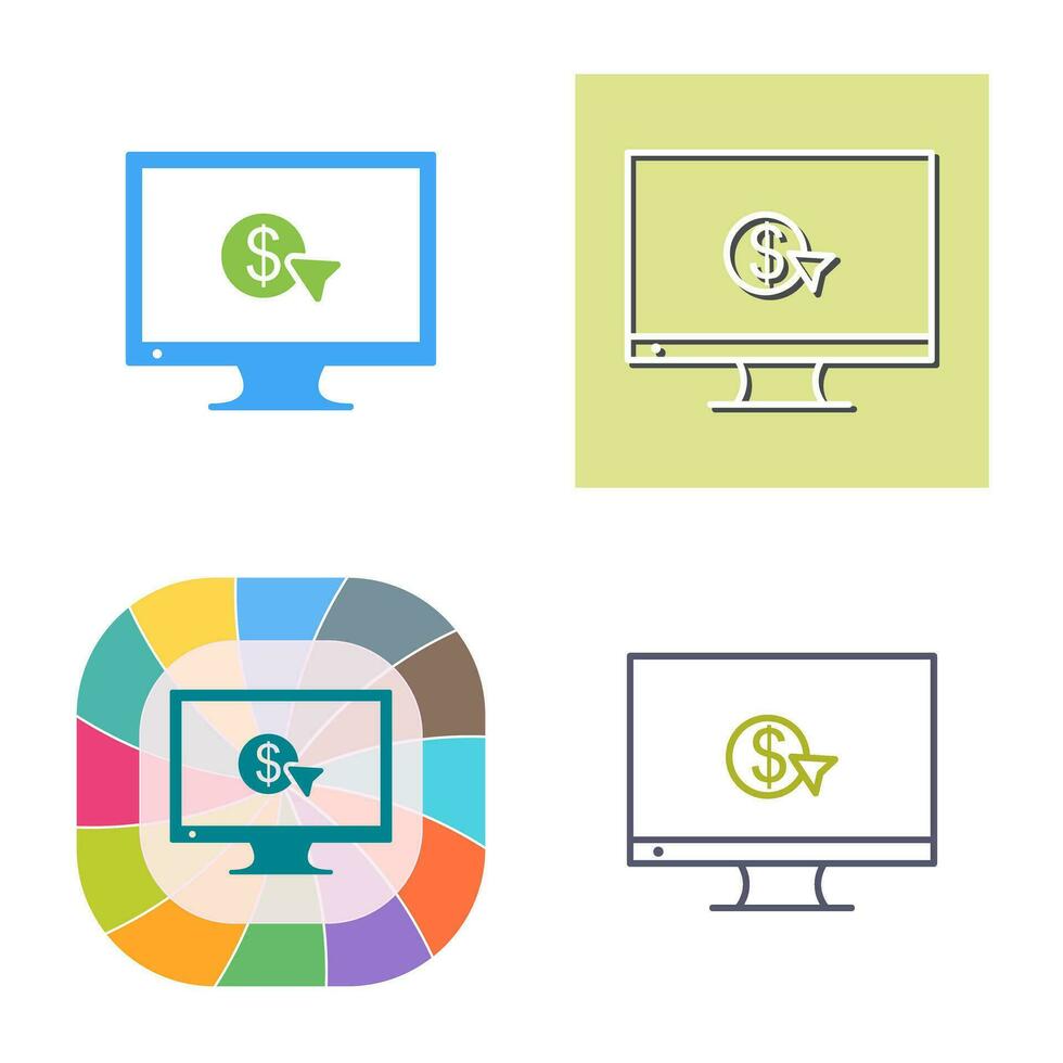 Unique Pay Per Click Vector Icon