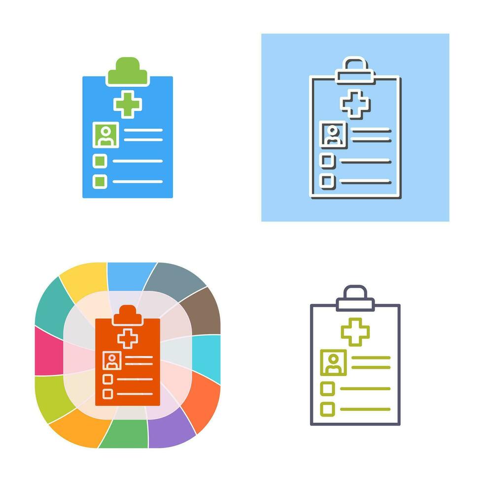 Medical Record Vector Icon