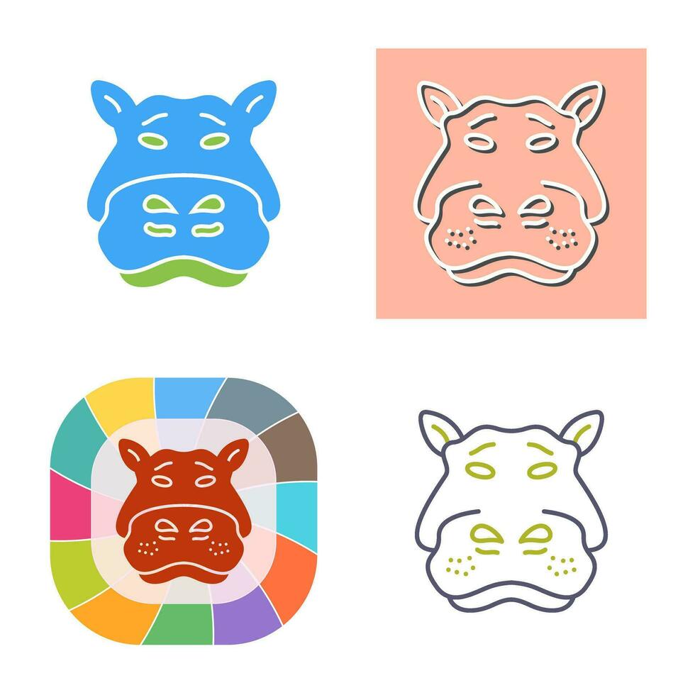 Hippo Vector Icon