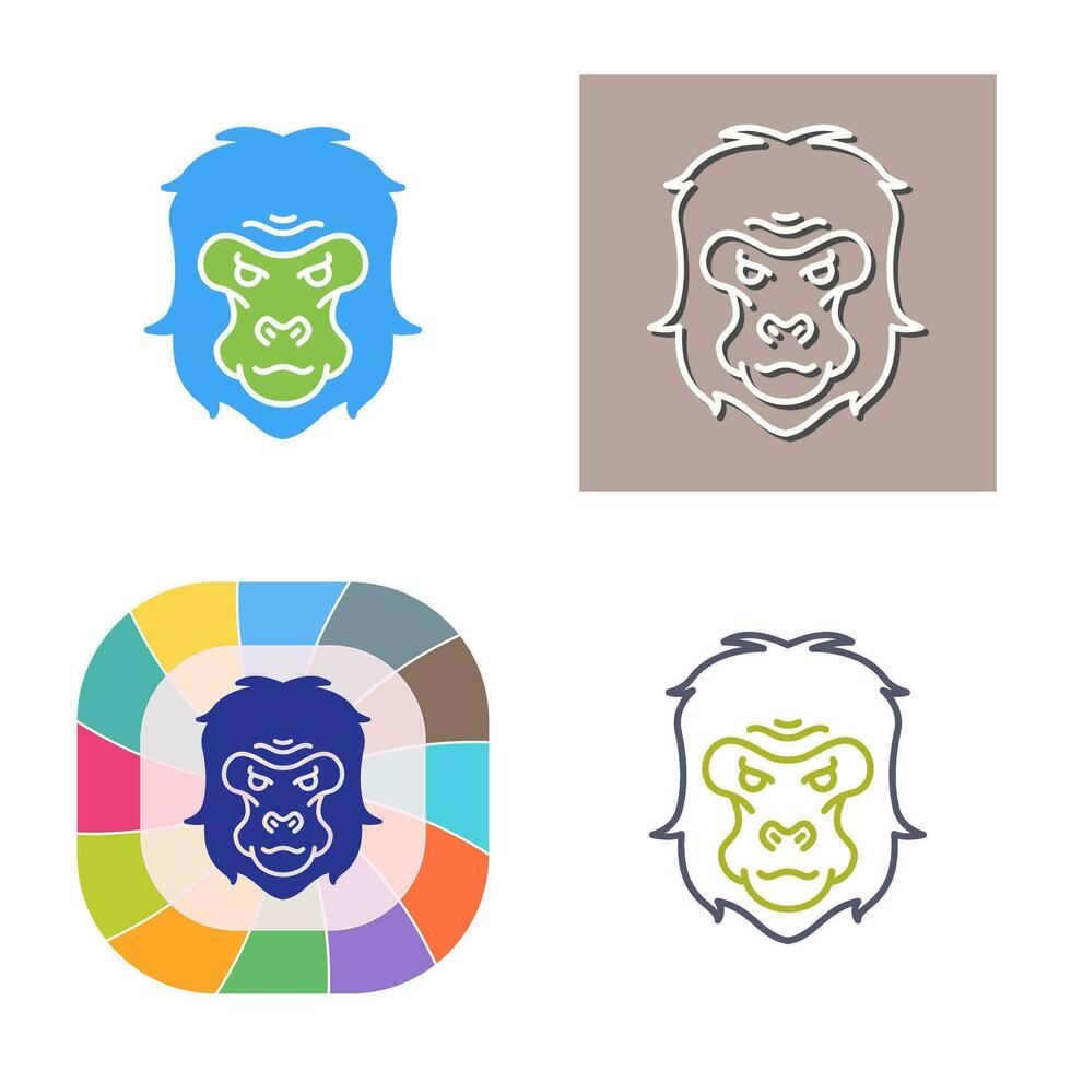 Gorilla Vector Icon