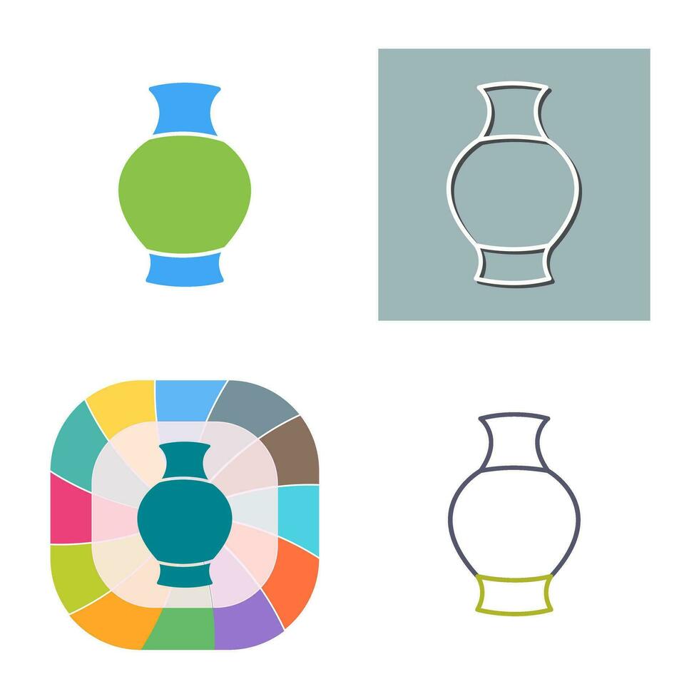 Antique Jar Vector Icon