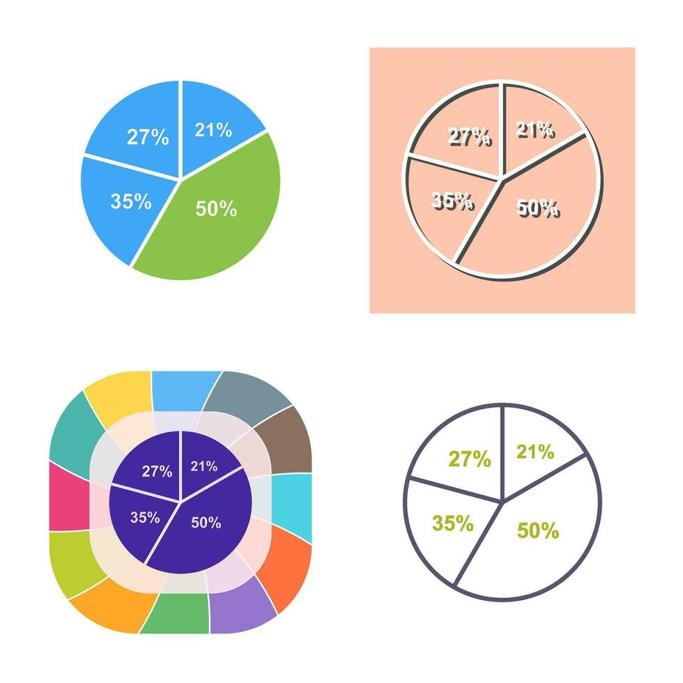 Pie Chart Vector Icon