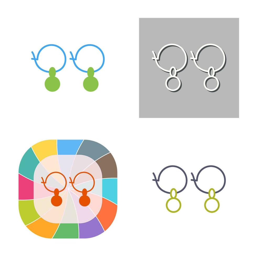 Earrings Vector Icon