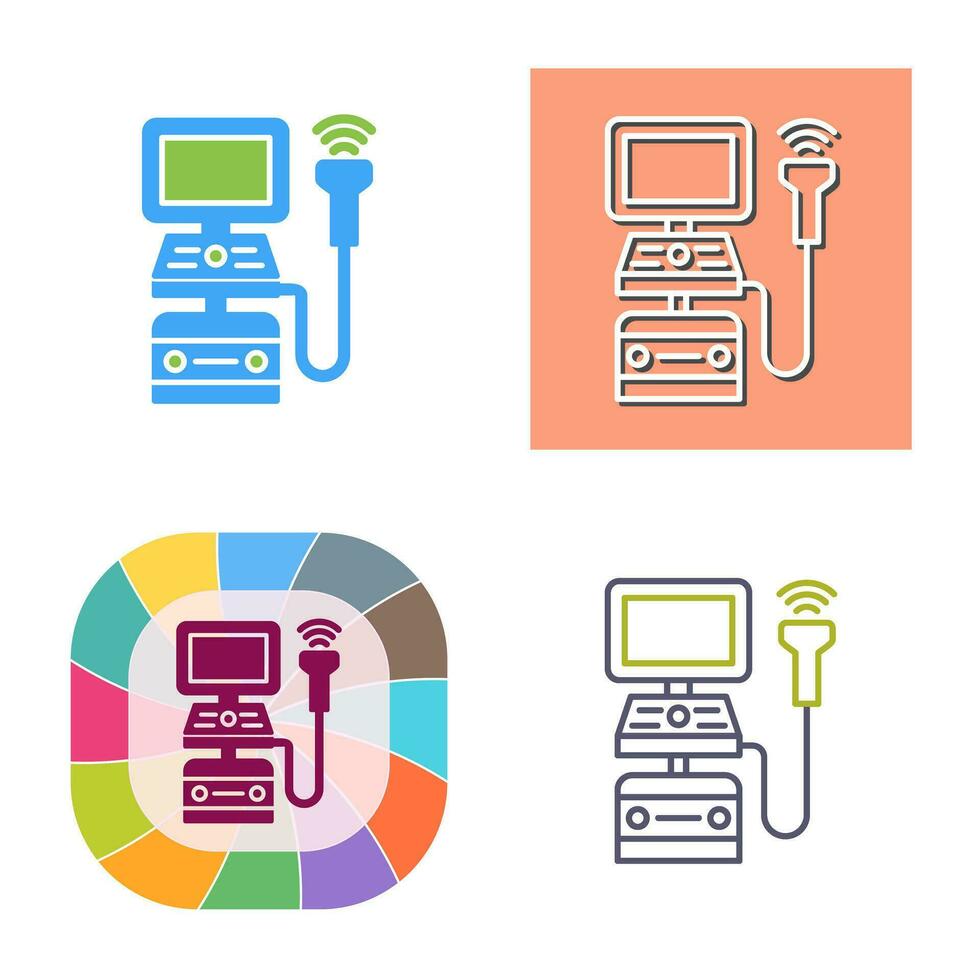 Ultrasound Machine Vector Icon