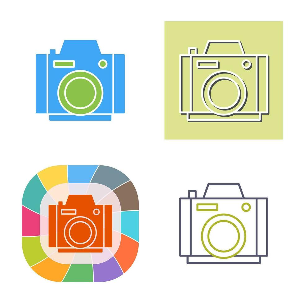 icono de vector de cámara de fotos