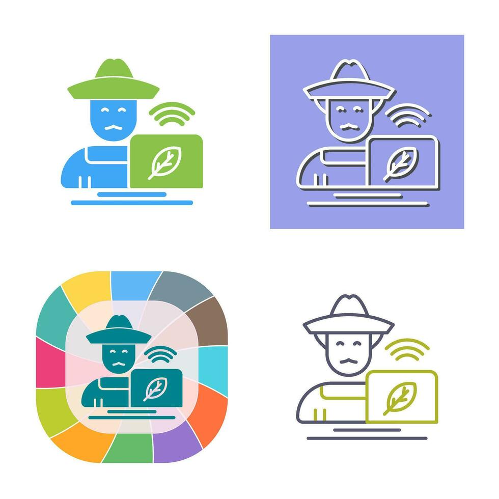 Farmer Vector Icon