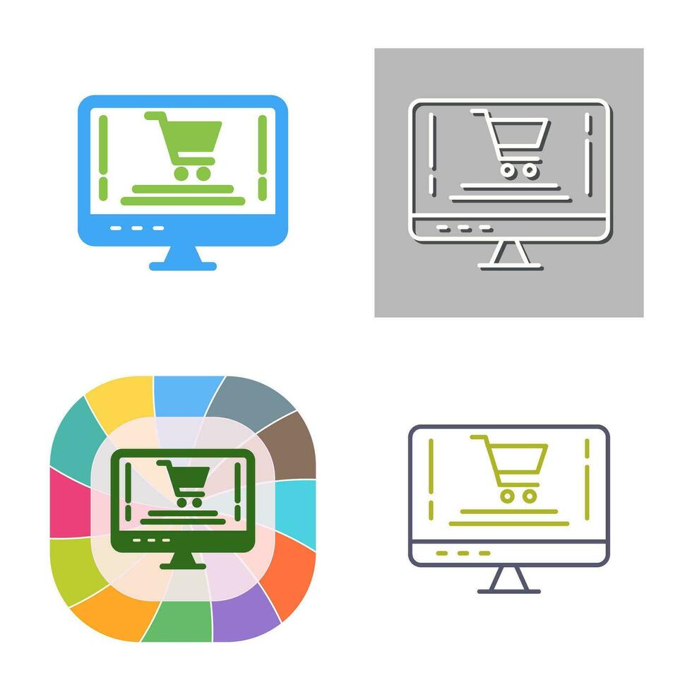 Online Shopping Vector Icon