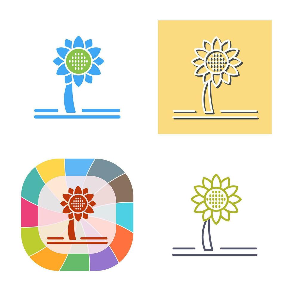 Sunflower Vector Icon