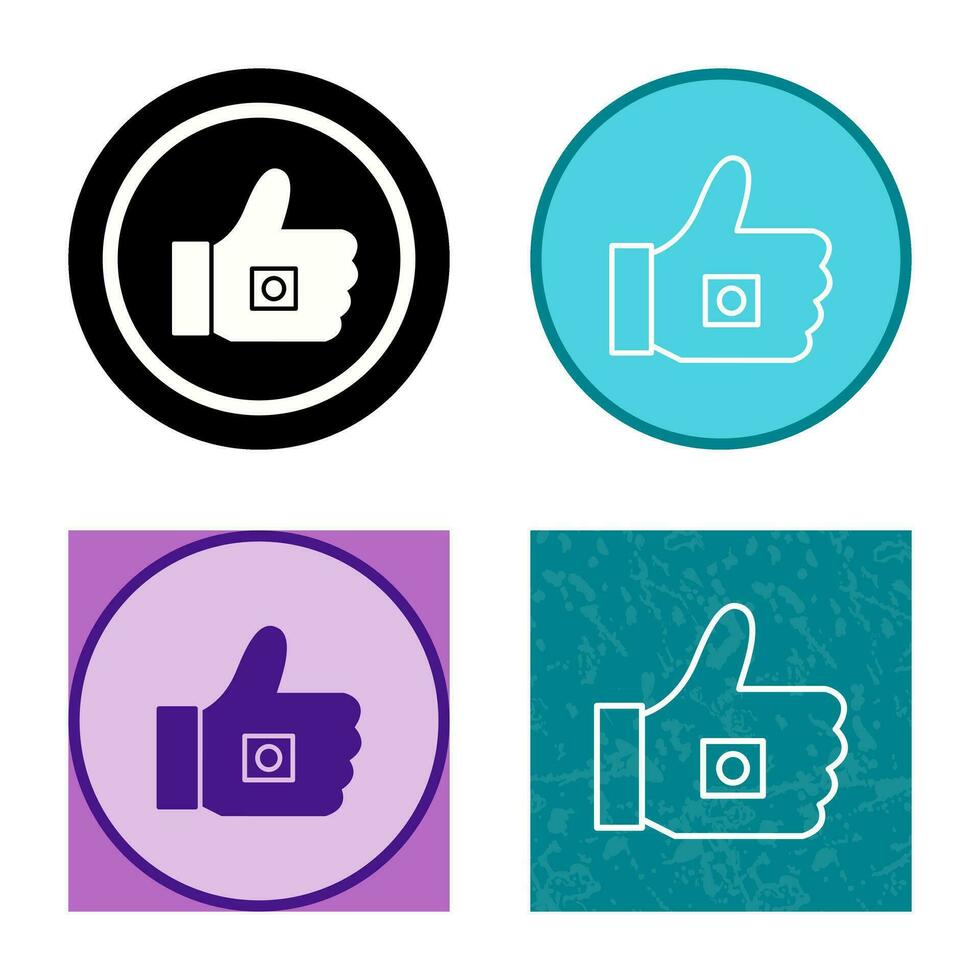 Unique Like Marketing Vector Icon