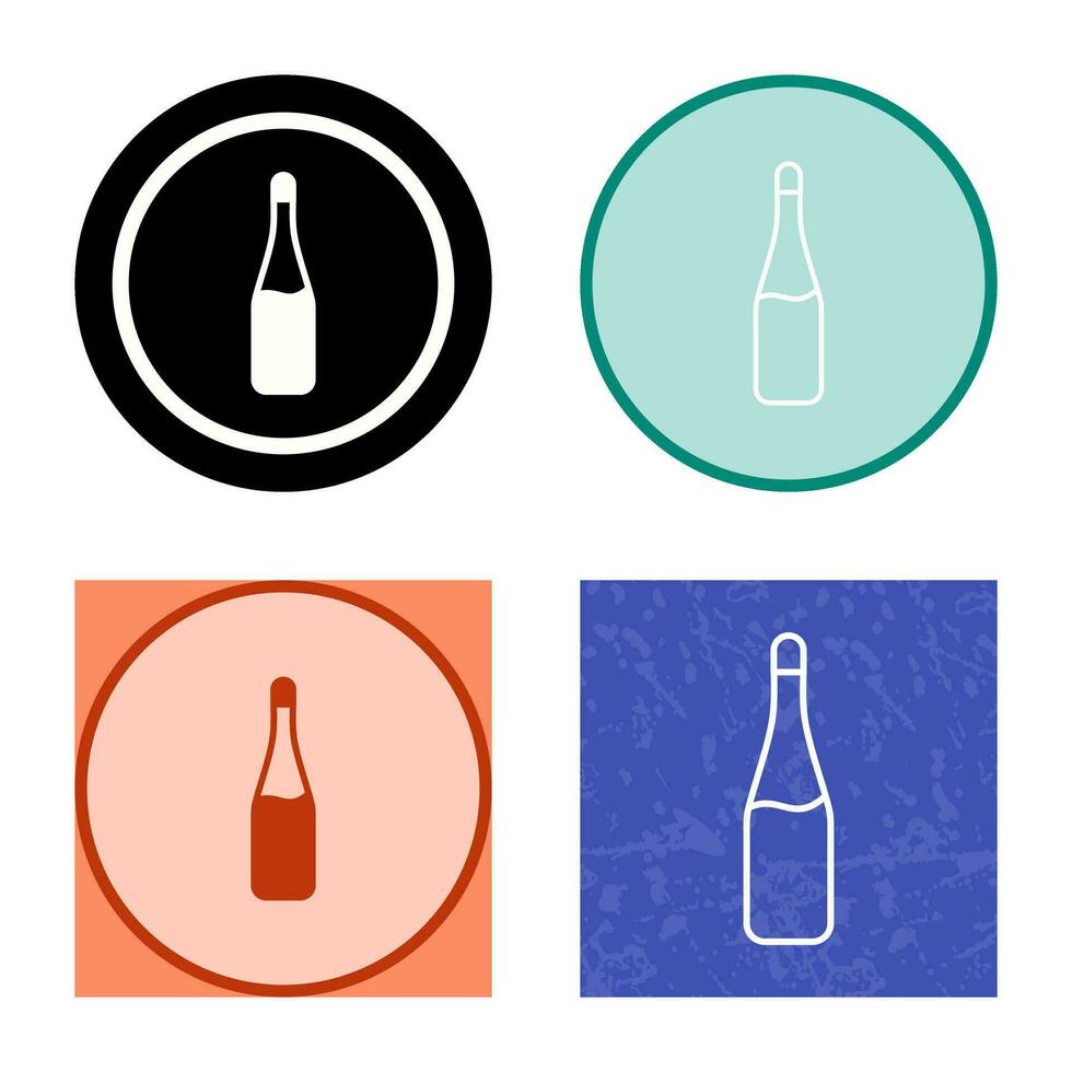 Champagne Bottle Vector Icon