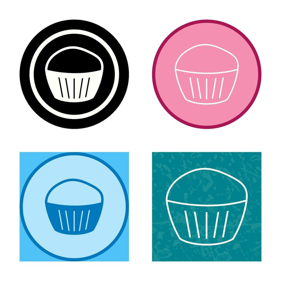 icono de vector de muffin de chocolate