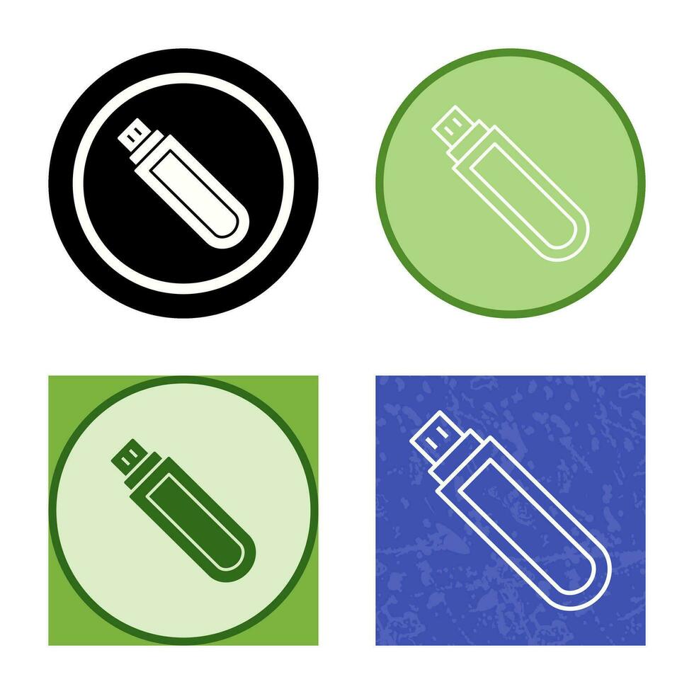 Unique USB Drive Vector Icon