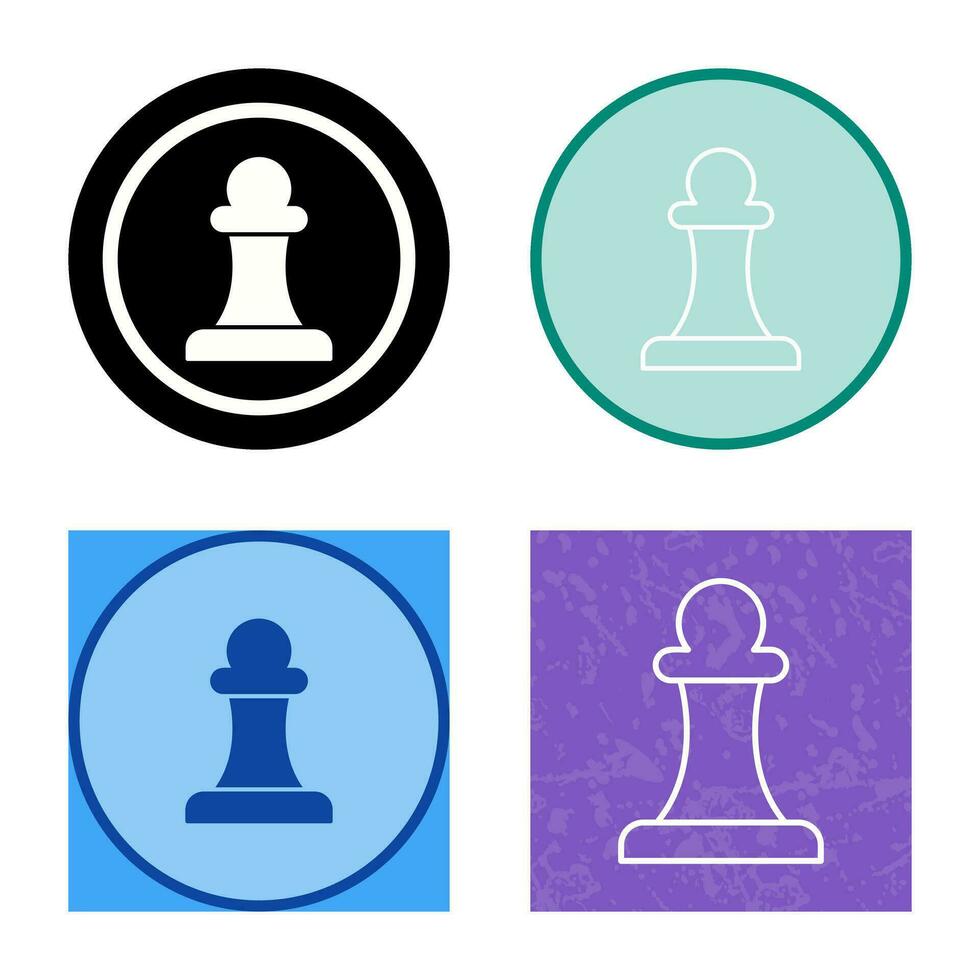 Unique Pawn Vector Icon