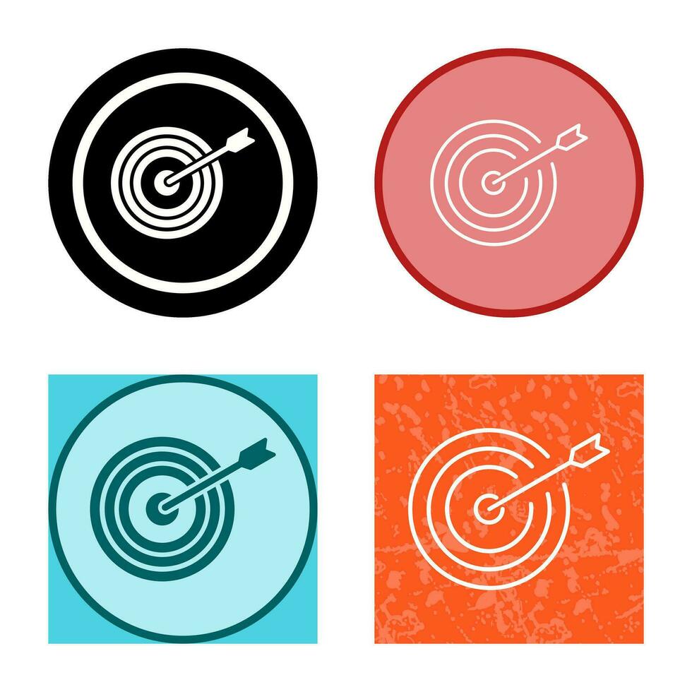 Unique Dartboard Vector Icon