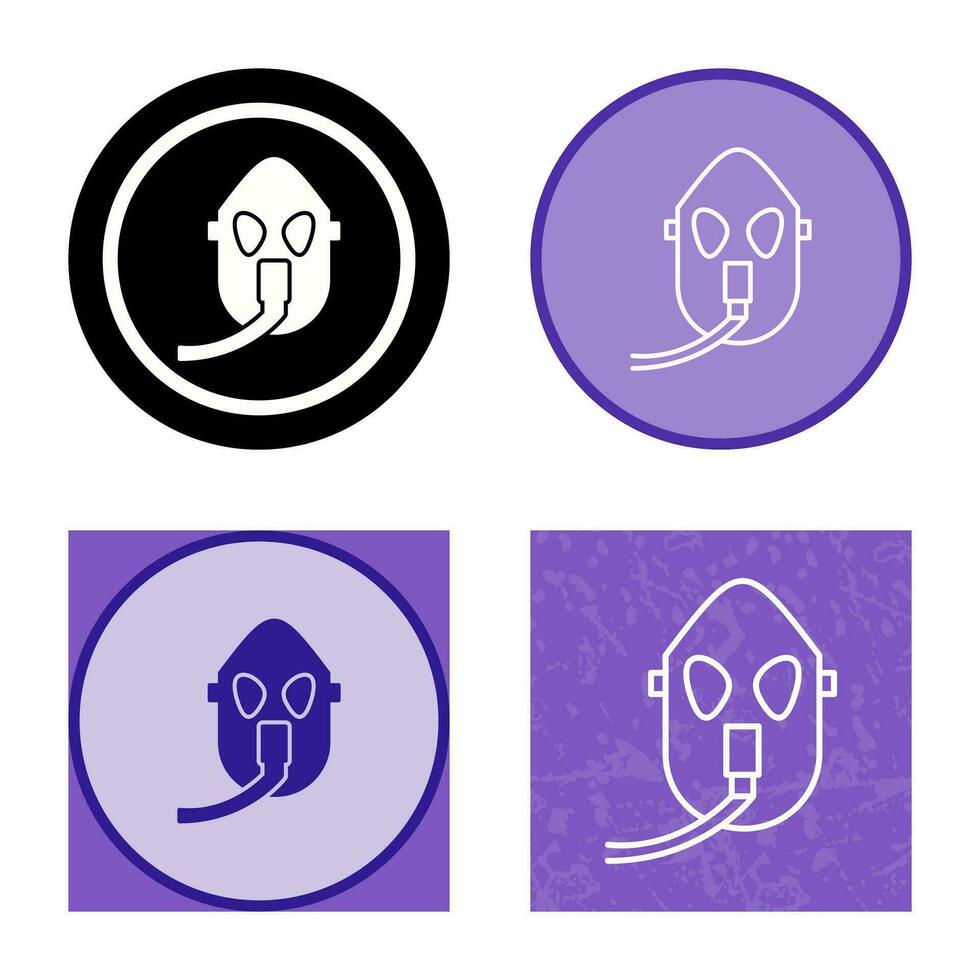 Unique Oxygen Mask Vector Icon