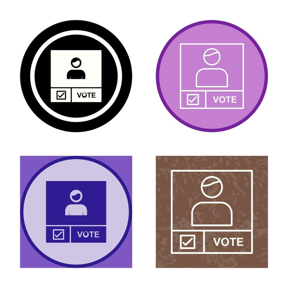 Candidate Banner Vector Icon