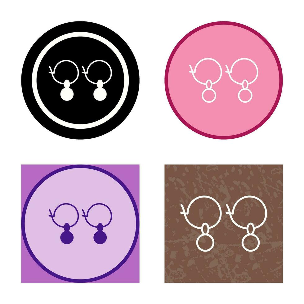 Earrings Vector Icon