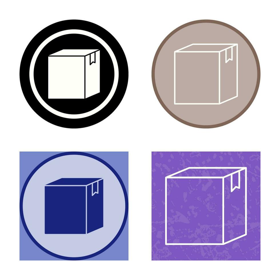 icono de vector de caja