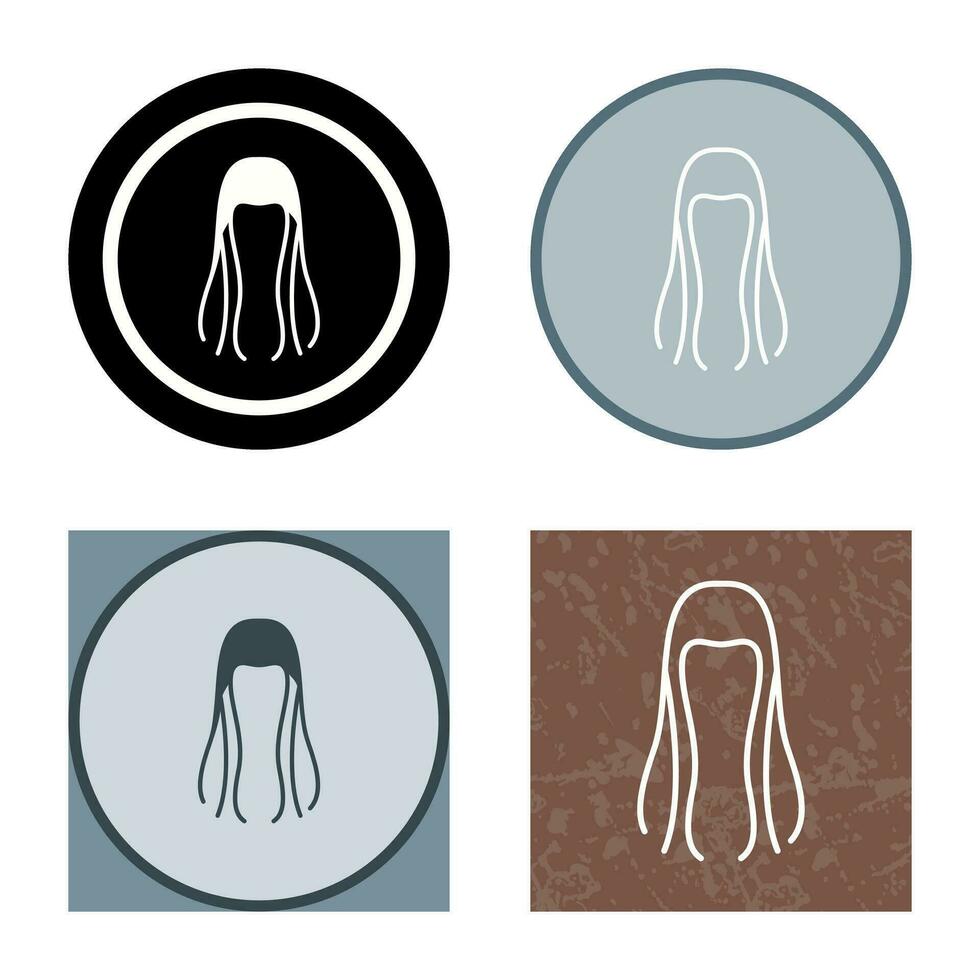 icono de vector de cabello