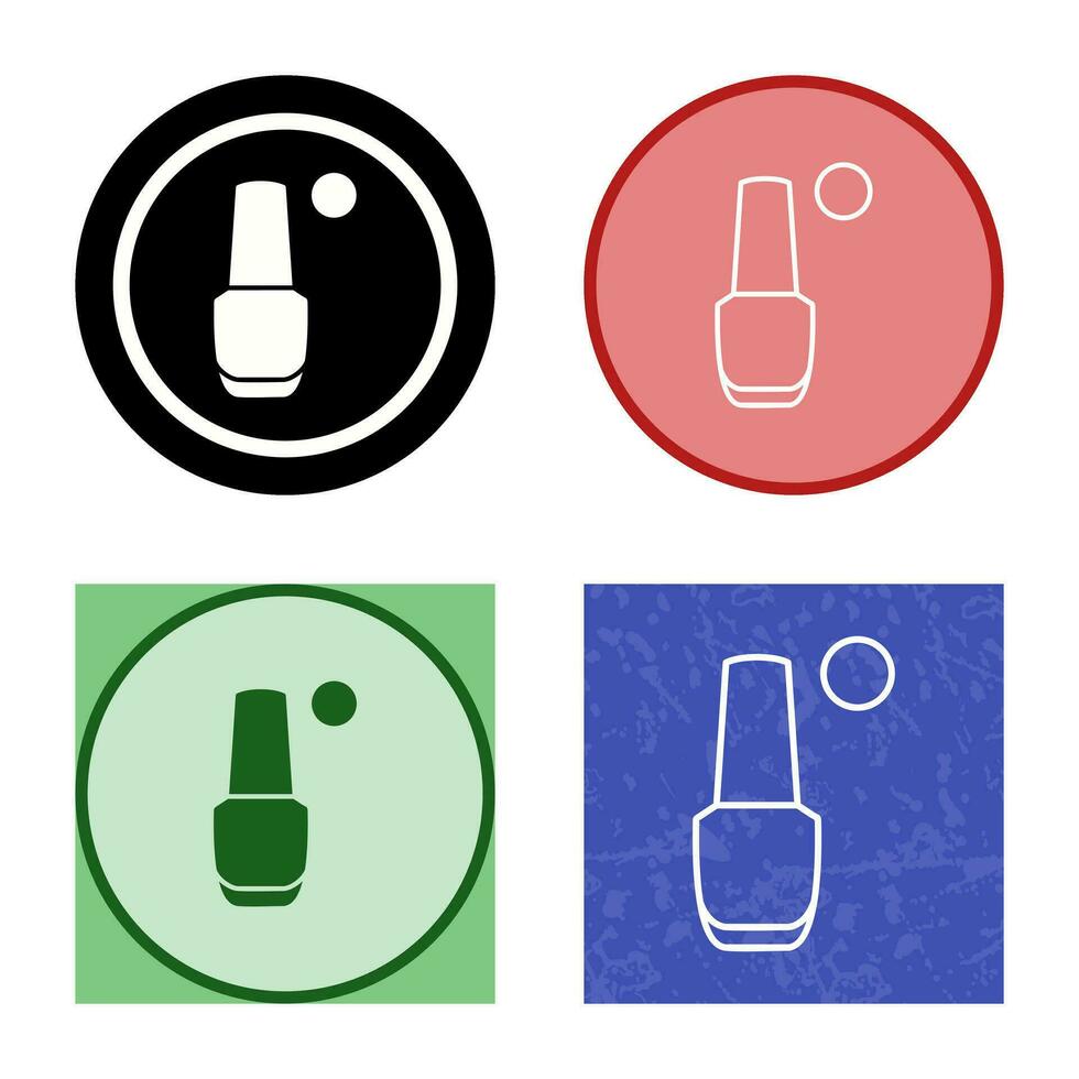 icono de vector de esmalte de uñas