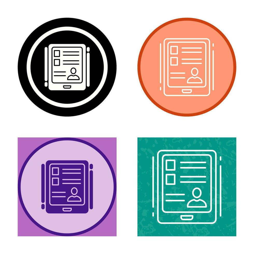 Tablet Vector Icon