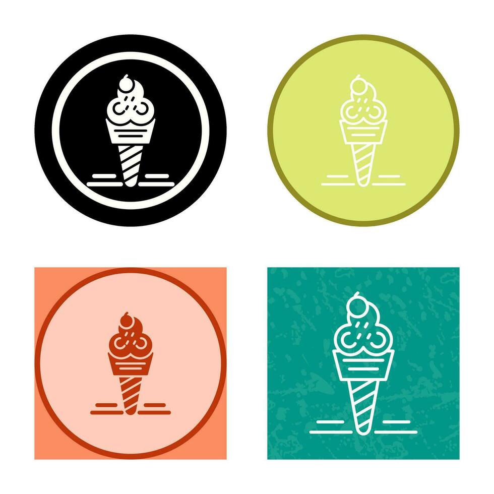 icono de vector de helado