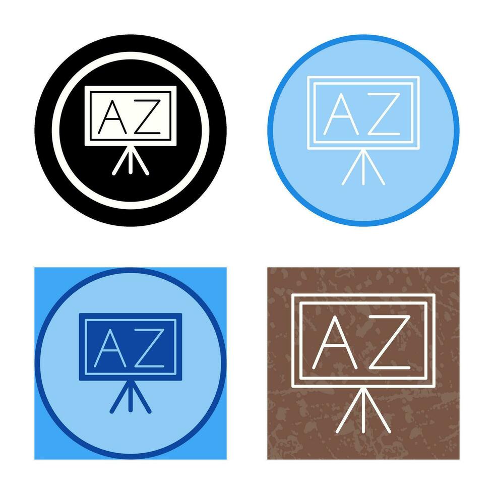 From A To Z Vector Icon