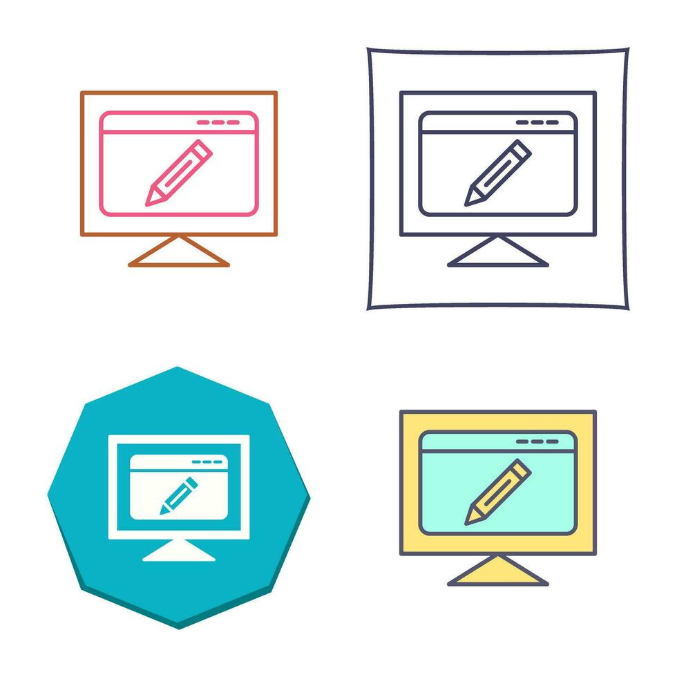 Edit Webpage Vector Icon