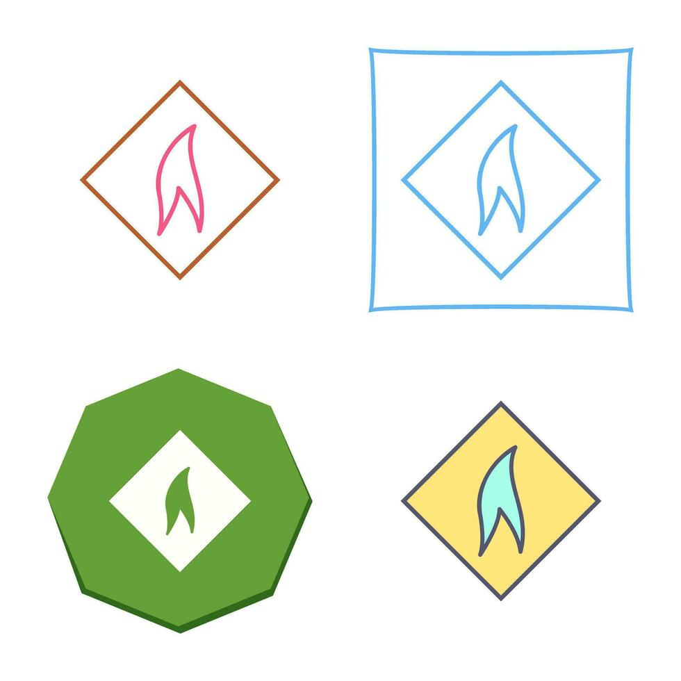 Flammable Material Vector Icon