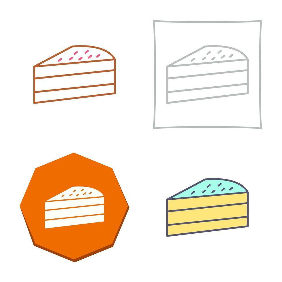 Cake Slice Vector Icon