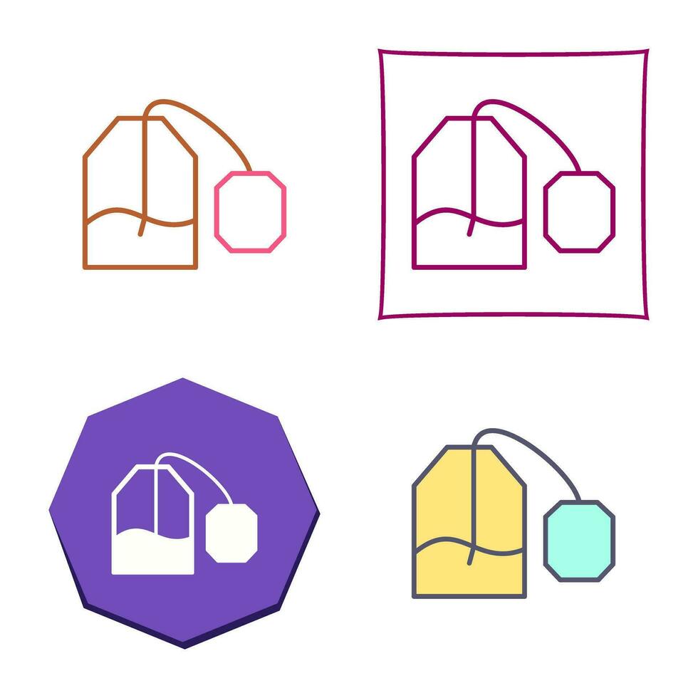 Tea Bag Vector Icon