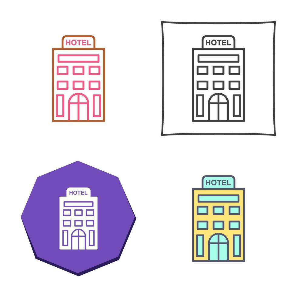 icono de vector de hotel