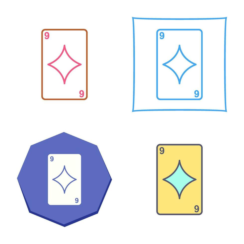 Diamonds Card Vector Icon