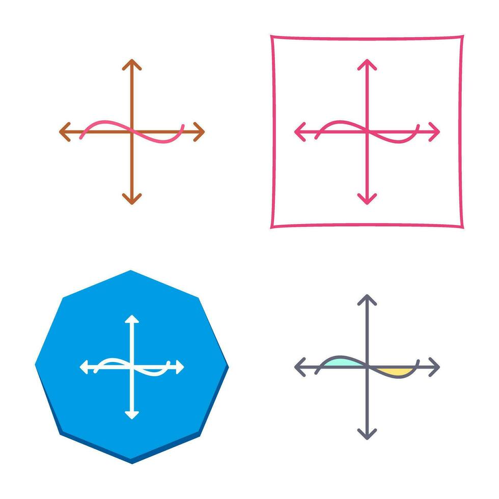 Unique Graph Vector Icon