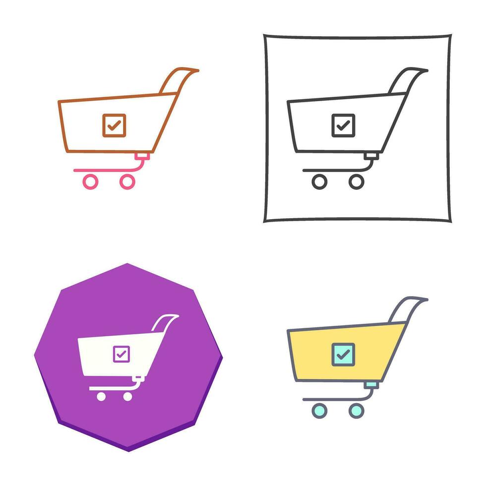 Unique Confirm Order Vector Icon