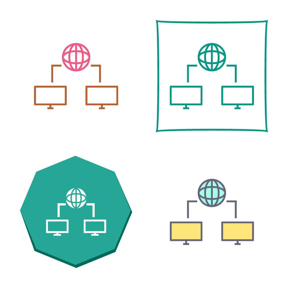 Unique Internet Connectivity Vector Icon