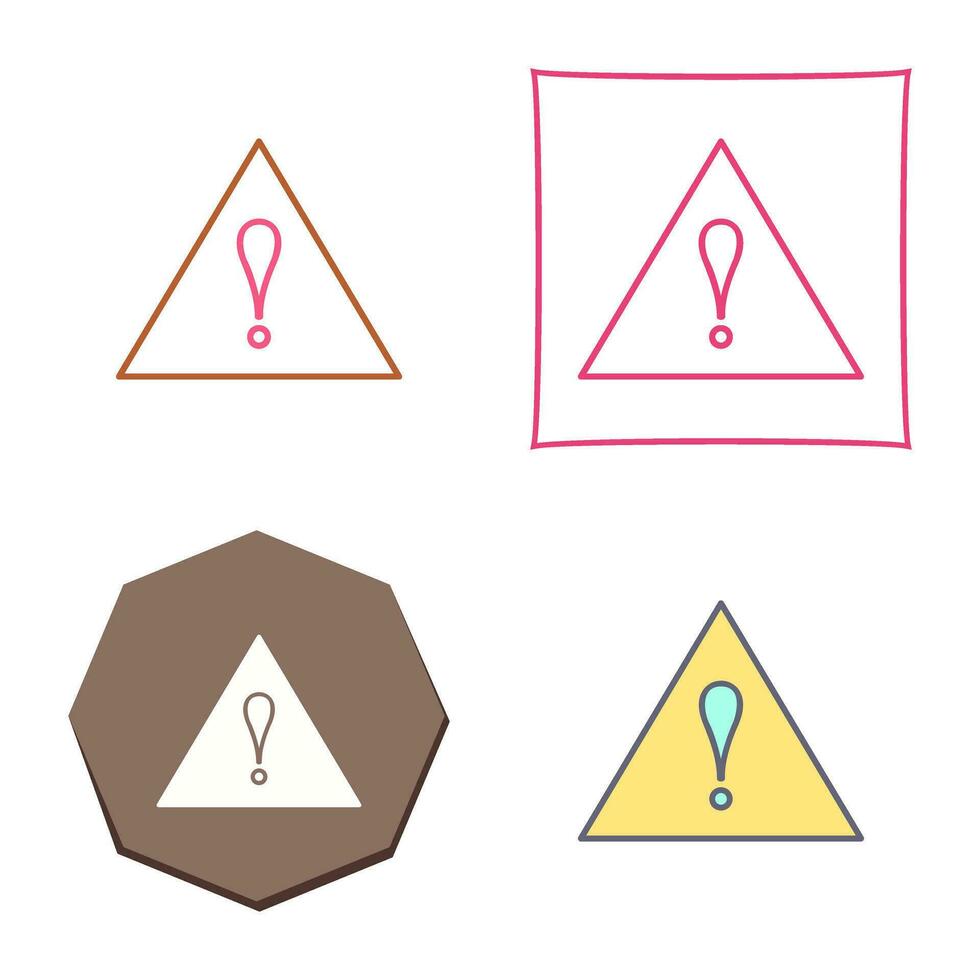 Unique Alert Vector Icon