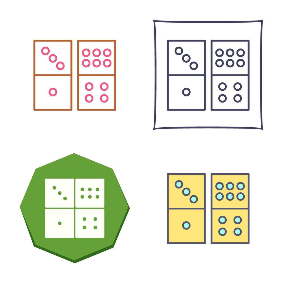 Domino Game Vector Icon