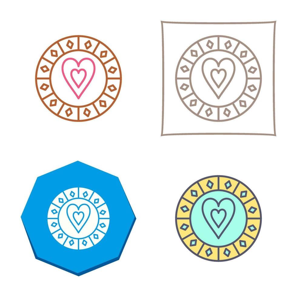 Heart Chip Vector Icon