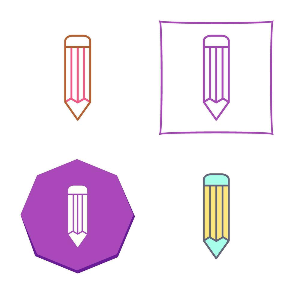 Unique Pencil Vector Icon