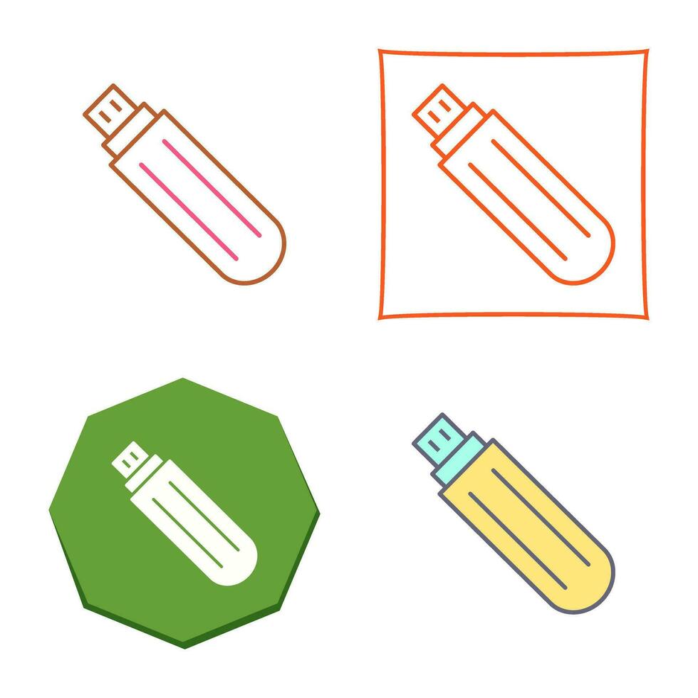 icono de vector de unidad usb único